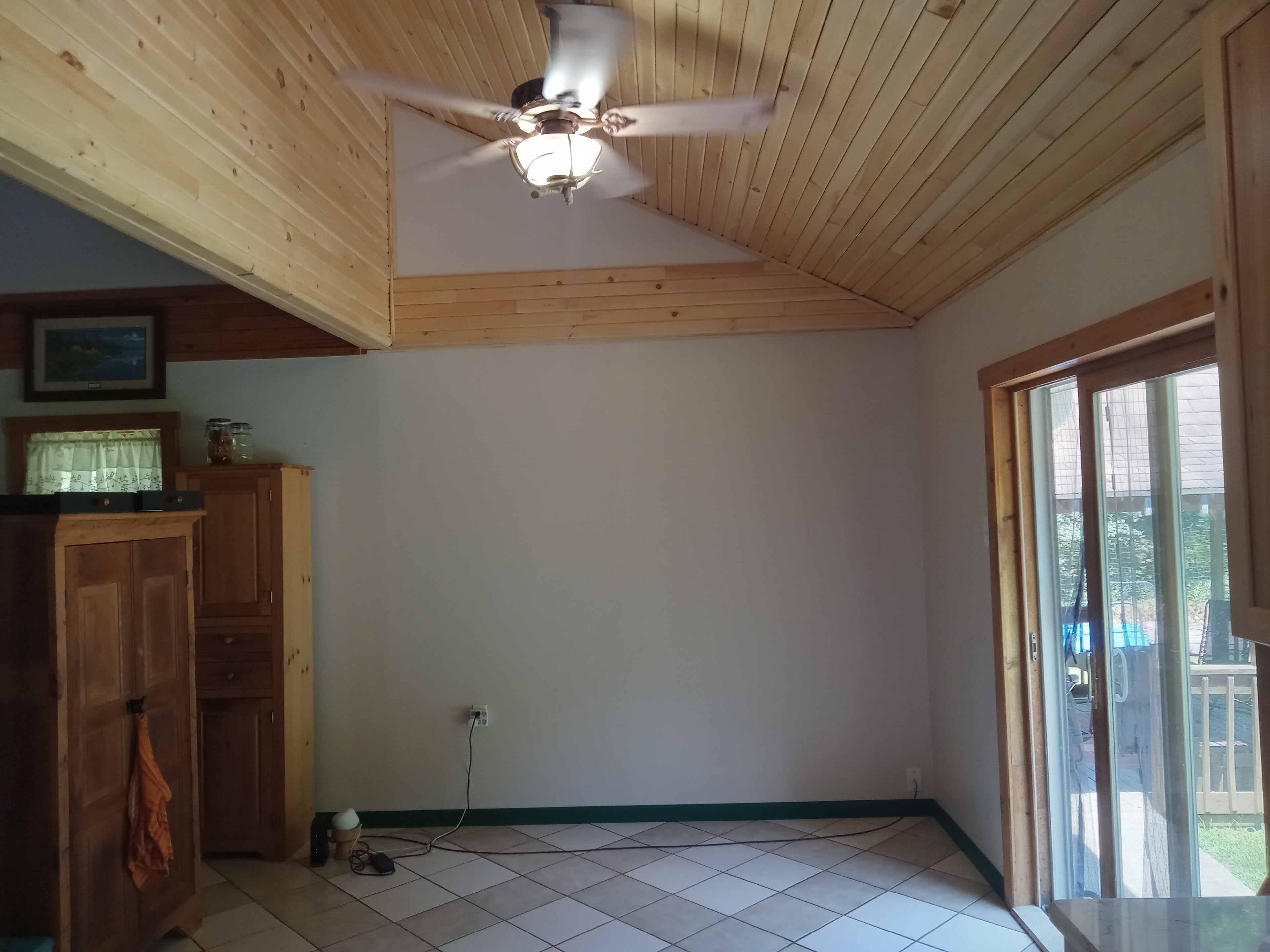 Vaulted ceiling interior work by Patriot Commercial and Residential